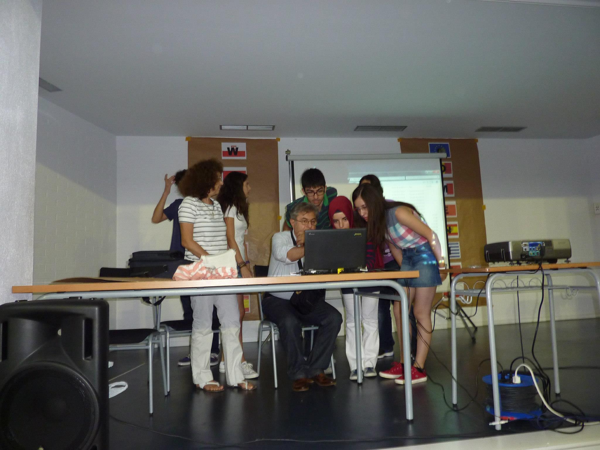 Photo: Preparations with my team